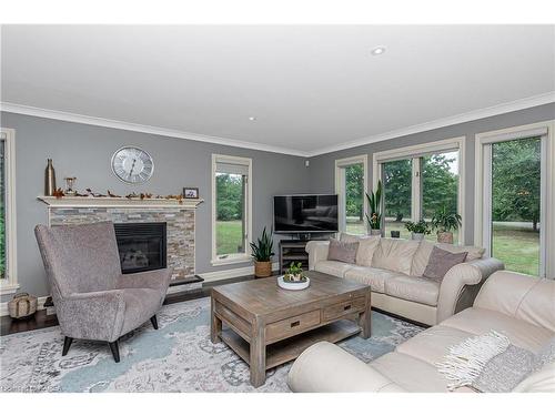 1800 Radage Road, Kingston, ON - Indoor Photo Showing Living Room With Fireplace