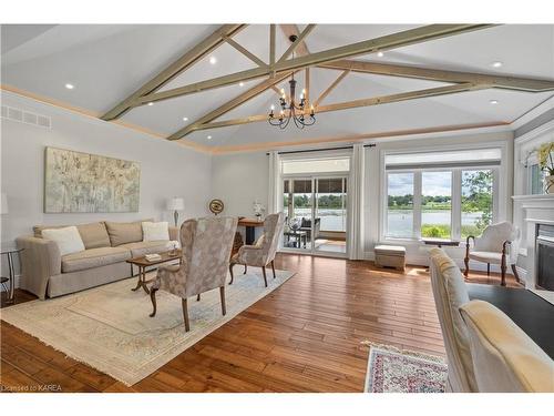 474 Dundas Street, Napanee, ON - Indoor Photo Showing Living Room With Fireplace