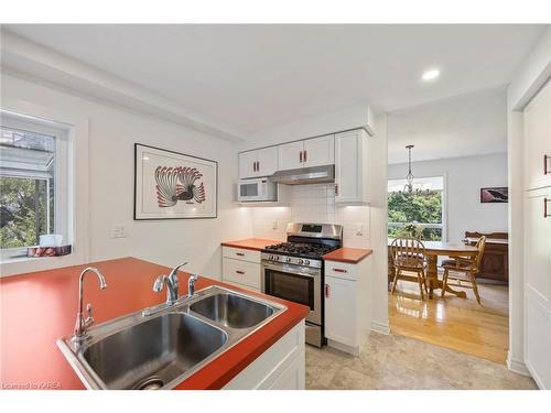 9820 Front Road, Stella, ON - Indoor Photo Showing Kitchen With Double Sink