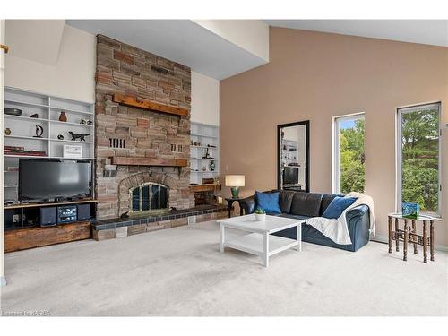 130 Factory Lane, Bath, ON - Indoor Photo Showing Living Room With Fireplace