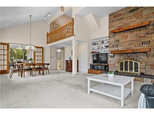 130 Factory Lane, Bath, ON - Indoor Photo Showing Living Room With Fireplace