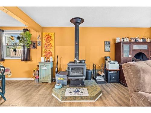 5193 Wilmer Road, Perth Road Village, ON - Indoor With Fireplace