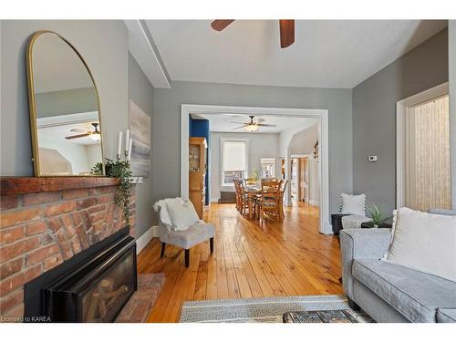 81 Wellington Street, Kingston, ON - Indoor Photo Showing Living Room With Fireplace