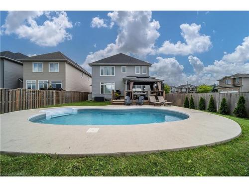 501 Savannah Court, Kingston, ON - Outdoor With In Ground Pool With Deck Patio Veranda With Backyard