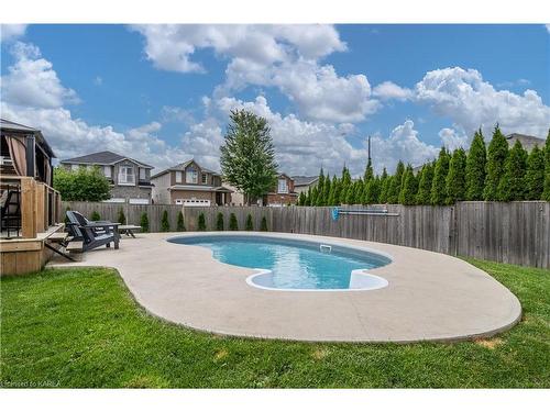 501 Savannah Court, Kingston, ON - Outdoor With In Ground Pool With Backyard