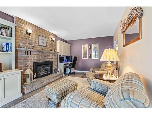 914 Rowantree Crescent, Kingston, ON - Indoor Photo Showing Living Room With Fireplace