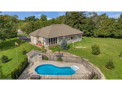 501 Gore Road, Kingston, ON - Outdoor With In Ground Pool With Backyard