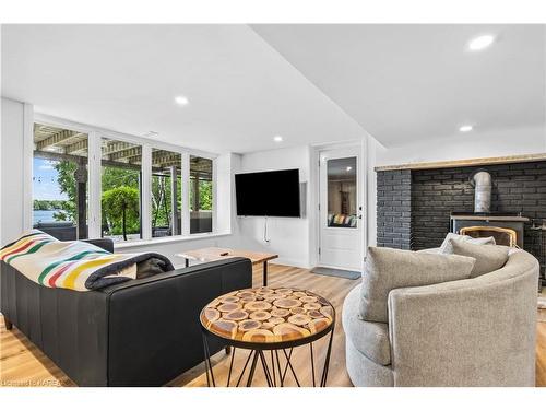 80 Neville Point Road, Erinsville, ON - Indoor Photo Showing Living Room With Fireplace