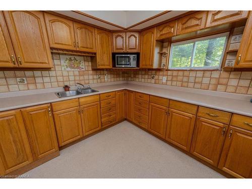 2305E Opinicon Road, Rideau Lakes, ON - Indoor Photo Showing Kitchen With Double Sink