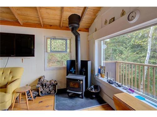 1054 Earl Bay Lane, Arden, ON - Indoor With Fireplace