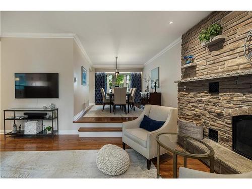 551 Rankin Crescent, Kingston, ON - Indoor Photo Showing Living Room With Fireplace