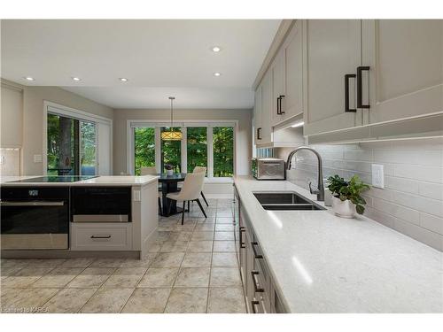 551 Rankin Crescent, Kingston, ON - Indoor Photo Showing Kitchen With Double Sink