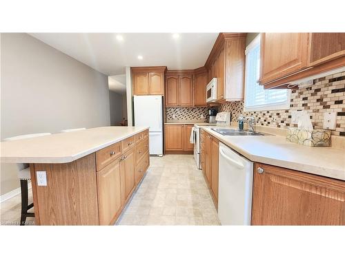 1468 Birchwood Drive, Kingston, ON - Indoor Photo Showing Kitchen With Double Sink