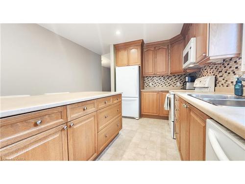 1468 Birchwood Drive, Kingston, ON - Indoor Photo Showing Kitchen With Double Sink