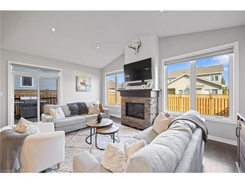 952 Edward Riley Drive, Kingston, ON - Indoor Photo Showing Living Room With Fireplace