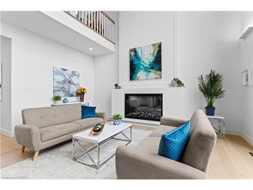 330 Nicholson Pt Road, Bath, ON - Indoor Photo Showing Living Room With Fireplace