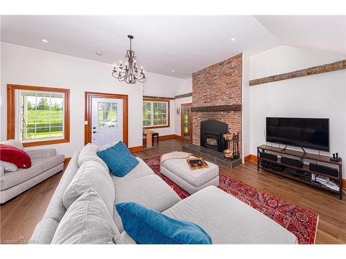 100 Dixie Road, Athens, ON - Indoor Photo Showing Living Room With Fireplace