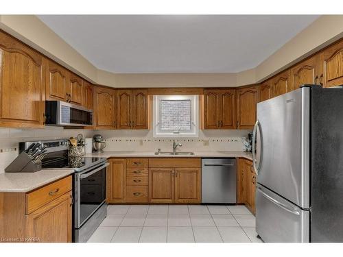 908 Mona Drive, Kingston, ON - Indoor Photo Showing Kitchen With Double Sink