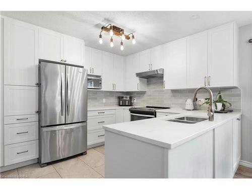 1204 Amanda Court, Kingston, ON - Indoor Photo Showing Kitchen With Stainless Steel Kitchen With Double Sink With Upgraded Kitchen