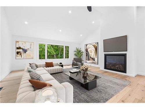 17 Riverside Drive, Kingston, ON - Indoor Photo Showing Living Room With Fireplace