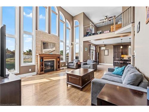 1439 Stoneridge Drive, Kingston, ON - Indoor Photo Showing Living Room With Fireplace