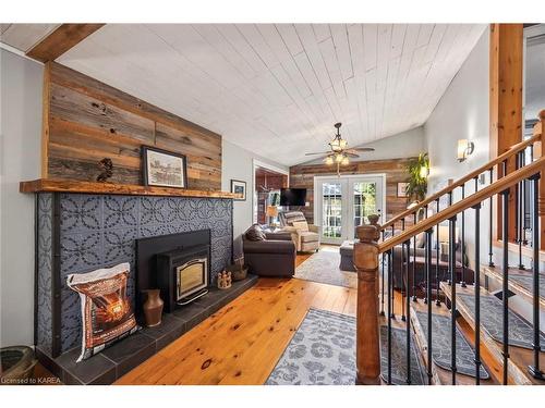 1198 Narrows Lane, Perth Road Village, ON - Indoor With Fireplace