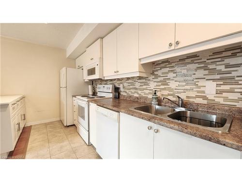 403-121 Queen St Street, Kingston, ON - Indoor Photo Showing Kitchen With Double Sink