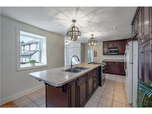 95 Livingston Avenue, Kingston, ON - Indoor Photo Showing Kitchen With Double Sink