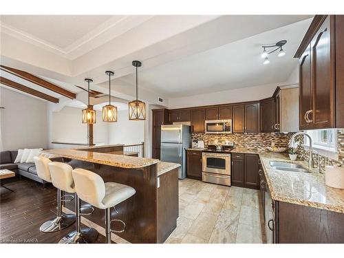 1311 Ritchie Road, Perth Road Village, ON - Indoor Photo Showing Kitchen With Double Sink