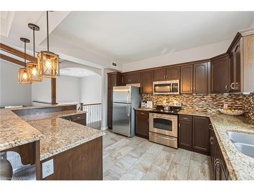 1311 Ritchie Road, Perth Road Village, ON - Indoor Photo Showing Kitchen With Double Sink