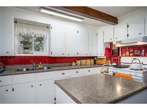 4 Peel Street, Tamworth, ON - Indoor Photo Showing Kitchen With Double Sink