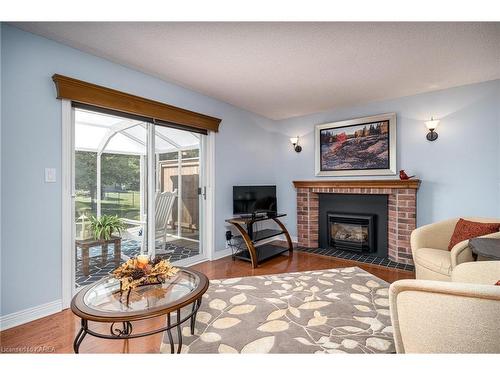 44 Mccabe Street, Napanee, ON - Indoor Photo Showing Living Room With Fireplace