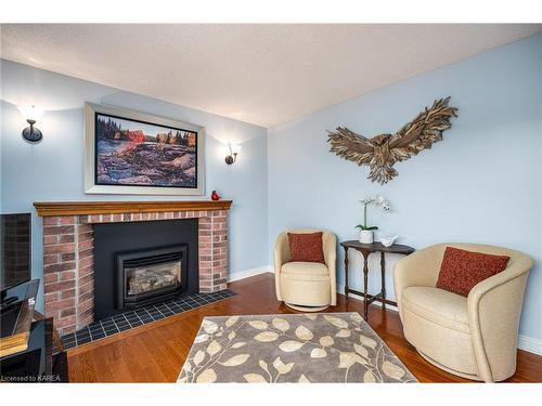 44 Mccabe Street, Napanee, ON - Indoor Photo Showing Living Room With Fireplace