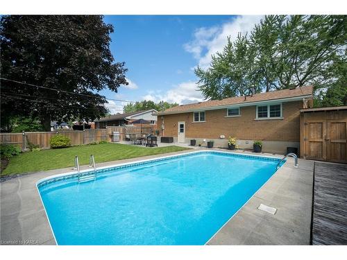 169 Belmont Avenue, Kingston, ON - Outdoor With In Ground Pool With Backyard