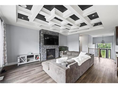 3541 Greenfield Road, Inverary, ON - Indoor Photo Showing Living Room With Fireplace