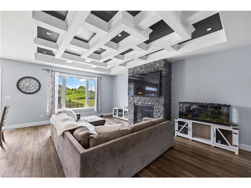 3541 Greenfield Road, Inverary, ON - Indoor Photo Showing Living Room With Fireplace