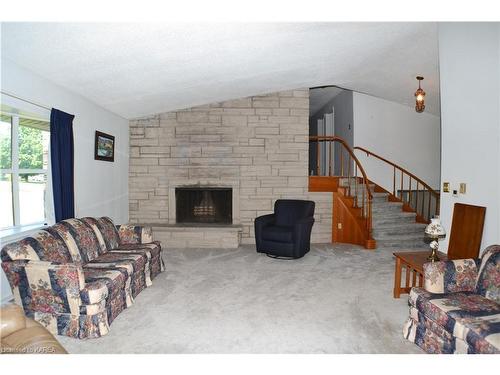 124 County Rd 8, Greater Napanee, ON - Indoor Photo Showing Living Room With Fireplace