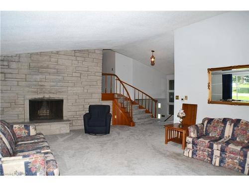 124 County Rd 8, Greater Napanee, ON - Indoor Photo Showing Living Room With Fireplace