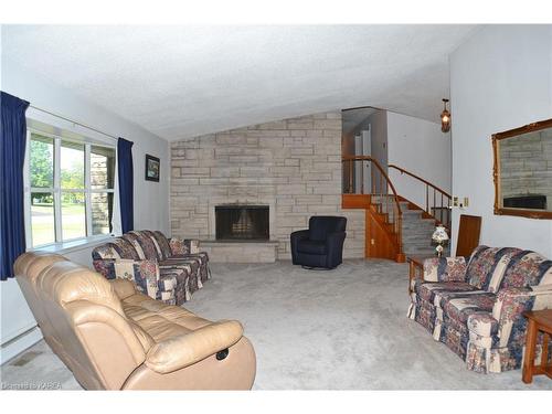 124 County Rd 8, Greater Napanee, ON - Indoor Photo Showing Living Room With Fireplace