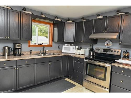 55 Birch Street, Gananoque, ON - Indoor Photo Showing Kitchen With Double Sink