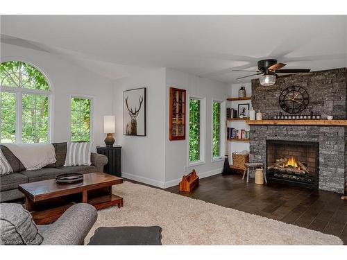 4422 Highway 15, Kingston, ON - Indoor Photo Showing Living Room With Fireplace