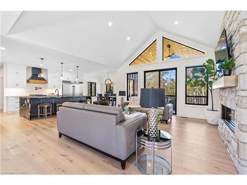 1088 Balsam Lane, Inverary, ON - Indoor Photo Showing Living Room With Fireplace