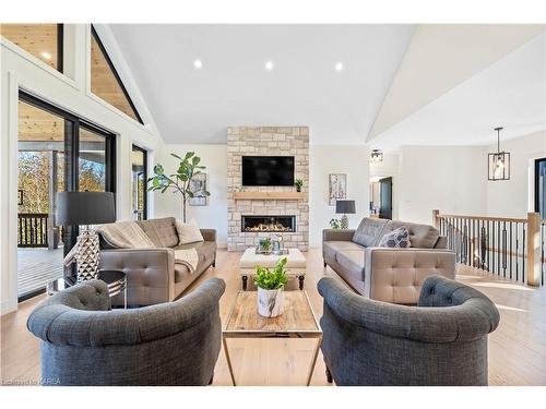 1088 Balsam Lane, Inverary, ON - Indoor Photo Showing Living Room With Fireplace