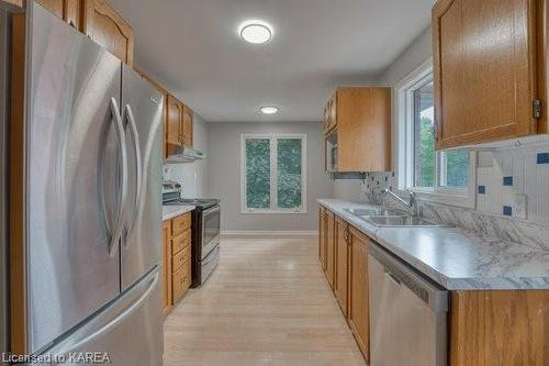 1-151 Dauphin Avenue, Kingston, ON - Indoor Photo Showing Kitchen With Double Sink