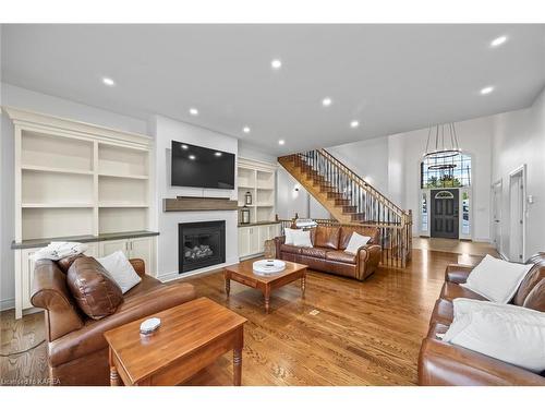 4744 Bath Road, Loyalist Township, ON - Indoor Photo Showing Living Room With Fireplace