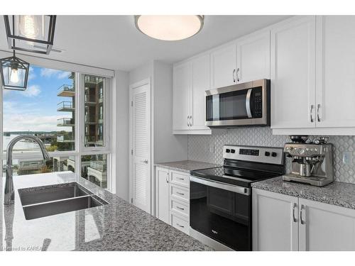 306-129 South Street, Gananoque, ON - Indoor Photo Showing Kitchen With Double Sink With Upgraded Kitchen