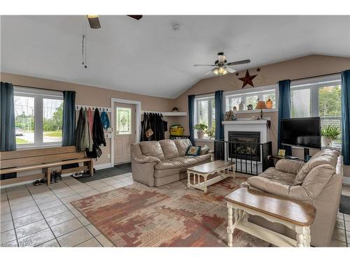 31 Station Road, Gananoque, ON - Indoor Photo Showing Living Room With Fireplace