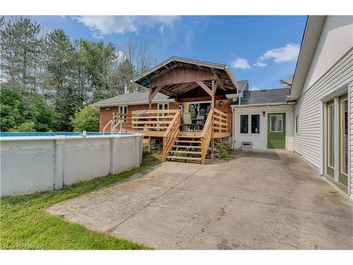 31 Station Road, Gananoque, ON - Outdoor With Above Ground Pool