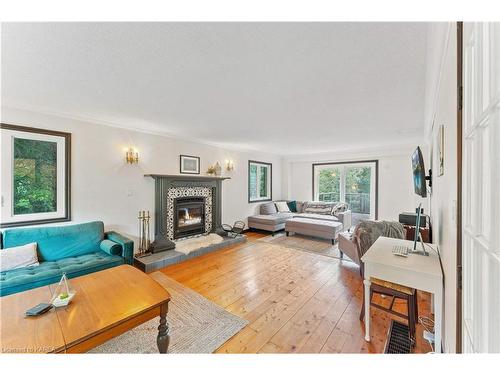 1946 Cordukes Road, Kingston, ON - Indoor Photo Showing Living Room With Fireplace