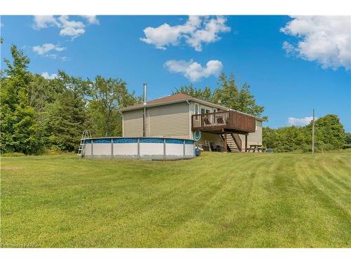 5844 Wilmer Road, Perth Road Village, ON - Outdoor With Above Ground Pool